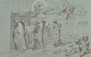 परमेश्वर ने नूह और उसके परिवार को सन्दूक, 1827 में बुलाया।