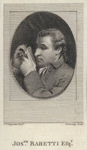 Giuseppe Marc'Antonio Baretti, इतालवी लेखक और आलोचक (उत्कीर्णन)