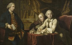 आउट ऑफ टाउन पार्टी, c.1759 द्वारा जोशुआ रेनॉल्ड्स