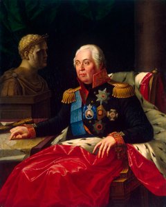 फील्ड मार्शल प्रिंस मिखाइल कुतुज़ोव का पोर्ट्रेट, 1745-1813, 19वीं सदी की शुरुआत में। द्वारा जोज़ेफ़ ओलेस्क्विइक्ज़
