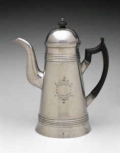 कॉफिपोट, सी। 1814-1825 (लकड़ी, लकड़ी) द्वारा एबेनेजर स्मिथ जूनियर।