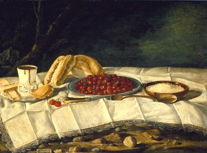स्ट्रॉबेरी और चॉकलेट के साथ फिर भी जीवन, c.1775-1790