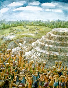 सिलबरी हिल, c2400BC, c1990-2010 द्वारा जूडिथ डोबी