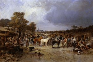 1871 में होनबोंट में द हॉर्स मार्केट