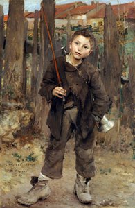 पास मेचे (नथिंग डूइंग) जूल्स बैस्टियन-लेपेज (बास्टियन लेपेज) (1848-1884) - 1882 - कैनवस पर तेल डिम 132.1x89.5 सेमी स्कॉटलैंड की नेशनल गैलरी, एडिनबर्ग द्वारा टो हॉर्स पुलिंग बार्ज पेंटिंग के साथ काम करने वाला छोटा लड़का द्वारा जूल्स बास्टियन लेपेज