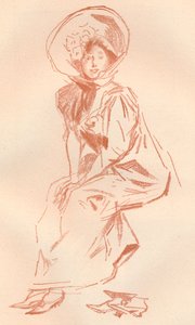 Sanguine में ड्राइंग, c1900 1903-1904 द्वारा जूल्स चेरी