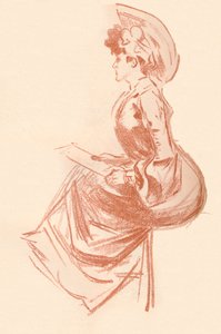 Sanguine में ड्राइंग, c1900 1903-1904 द्वारा जूल्स चेरी