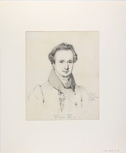 विक्टर ह्यूगो 1802-1885, 1830 का पोर्ट्रेट। द्वारा जूल्स क्लाउड जिगलर