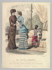 नवीनतम फैशन को मिलिनर, ड्रेसमेकर और डॉ ..., 1880-82 के लिए स्पष्ट रूप से डिजाइन और तैयार किया गया। द्वारा जूल्स डेविड