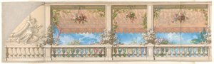 1830-97 मूरिश स्टाइल में एक शामियाना के साथ एक बाहरी कटघरा ओवरहंग। निर्माता: जूल्स-एडमंड-चार्ल्स लचैस, यूजीन-पियरे गौरडेट। द्वारा जूल्स एडमंड चार्ल्स लाचिस और यूजीन पियरे गौरडेटे