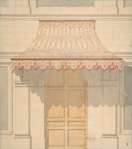मूरिश शैली, 1830-97 में एक दरवाजे के ऊपर एक शामियाना के लिए डिज़ाइन। निर्माता: जूल्स-एडमंड-चार्ल्स लचैस, यूजीन-पियरे गौरडेट।