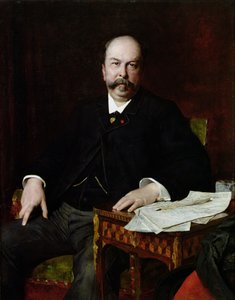 हेनरी माइलक का पोर्ट्रेट (1831-97) द्वारा जूल्स एली डेलाउने