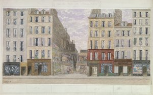 No.8 से No.16 rue du Four, पेरिस, फ्रांस, 1893 (कागज पर wc)