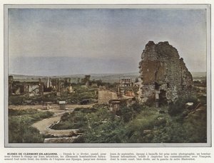 क्लेरमोंट-एन-आर्गोन के खंडहर द्वारा Jules Gervais Courtellemont