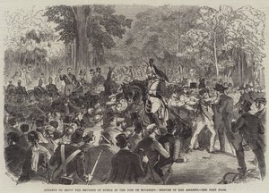 Bois de Boulogne, Seizure of the Assassin में रूस के सम्राट को गोली मारने का प्रयास द्वारा जूल्स पेल्कोक