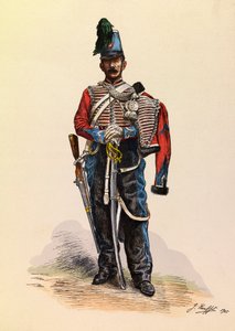 एक ब्रिगेडियर हसार्ड का पोर्ट्रेट जूल्स रूफेट द्वारा (1862-1931) लगभग 1845, निजी संग्रह द्वारा जूल्स रूफेट