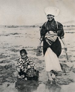 टोक्यो खाड़ी में कम-ज्वार पर खुदाई, सी 1900, 1921