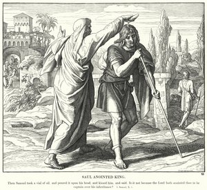 शाऊल अभिषिक्त राजा (नक्काशी) द्वारा जूलियस (बाद में) श्नोरर वॉन कैरोलसफील्ड