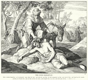 अच्छा सामरी (उत्कीर्णन) द्वारा जूलियस (बाद में) श्नोरर वॉन कैरोलसफील्ड
