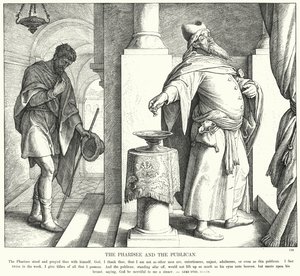 फरीसी और पब्लिकन (उत्कीर्णन) द्वारा जूलियस (बाद में) श्नोरर वॉन कैरोलसफील्ड