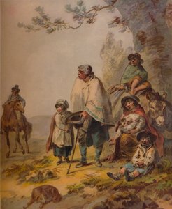 जिप्सी भिखारी, c1795