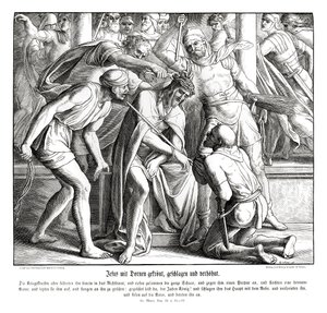 यीशु को कांटों का ताज दिया जाता है, मरकुस का सुसमाचार Go द्वारा जूलियस श्नेरोर वॉन कैरोलसफेल्ड