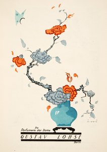गुस्ताव लोहसे के लिए विज्ञापन, महिलाओं के लिए इत्र, स्टाइल, पब से। 1922 (पोचोइर प्रिंट) द्वारा जपप वयरटज