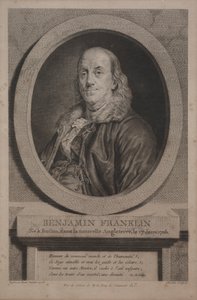 बेंजामिन फ्रैंकलिन, 1779। द्वारा जस्टस शिल्लेट