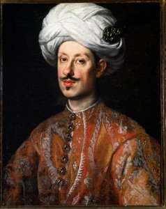 प्राच्य पोशाक में फर्डिनेंड डी मेडिसी (फर्डिनेंड डी मेडिसिस 2) (1610-1670) का 2 चित्र जस्ट सस्टरमैन द्वारा पेंटिंग (1597-1681) 17 वीं शताब्दी का फ्लोरेंस, पिट्टी पैलेस