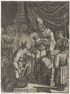 मंदिर में मसीह की प्रस्तुति द्वारा Justus van den Nijpoort