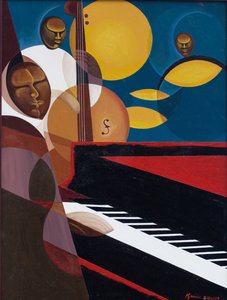 कोबाल्ट जैज़, 2007 (कैनवास पर तेल और एक्रिलिक)