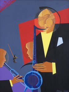 जैज़ शार्प, 2007 (कैनवास पर तेल और एक्रिलिक)
