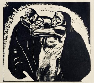 K.Kollwitz, पीड़ित द्वारा कैथ कोलविट्ज़