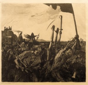 Käthe Kollwitz, दंगा द्वारा कैथ कोलविट्ज़