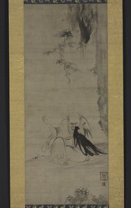 चोयो: मॉर्निंग सन के तहत भिक्षु सिलाई, c.1350 या इससे पहले द्वारा काई