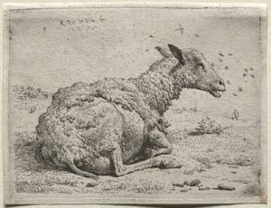 भेड़ और मक्खियों। द्वारा करेल दुजार्दिन