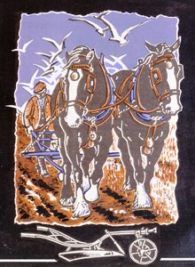हल, 1997 (कागज पर linocut और wc)