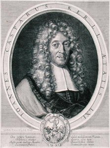 जोहान कैस्पर केरल (1627-93) मोनाची द्वारा उकेरा गया (उत्कीर्णन) द्वारा कार्ल गुस्ताव (बाद में) अमलिंग