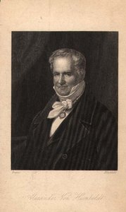अलेक्जेंडर वॉन हंबोल्ट (1769-1859), हिंक्लिफ (लिथो) द्वारा उकेरा गया द्वारा कार्ल जोसेफ (बाद में) बेगासो
