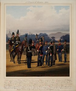 फर्स्ट लाइट कैवलरी डिवीजन, 1867 द्वारा कार्ल करलोविच पिरात्स्की