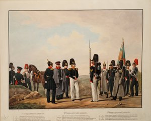 रूसी 1 वें, 2 वें और 3 वें ग्रेनेडियर डिवीजन, 1845-1855 द्वारा कार्ल करलोविच पिरात्स्की