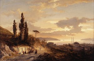 एशियन साइड, 1864 से कॉन्स्टेंटिनोपल और बोस्फोरस का एक दृश्य द्वारा Eckenbrecher से कार्ल पॉल थिमिसोकल्स