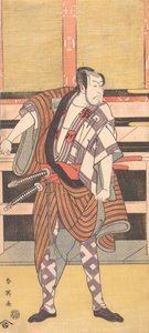एक समुराई के रूप में अभिनेता इचिकावा डंजुरो वी, 1785।