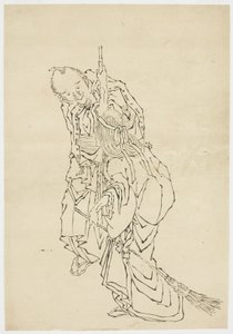 जो और ऊबा; ताकासागो का थीम, सीए। 1815-1849 (कागज पर स्याही) द्वारा कटुशिका (स्कूल ऑफ होकुसाई)