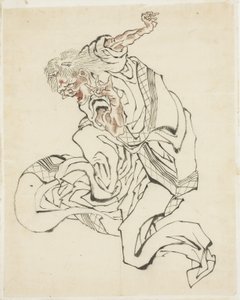 महिला ओनी (लोक कथा के लिए चित्रण), सीए। 1815-49 (कागज पर स्याही और रंग) द्वारा कत्सुशिका होकुसाई