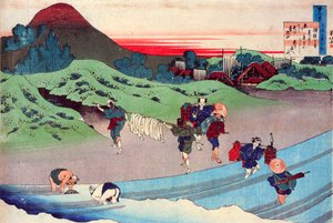 एक सौ कवियों द्वारा श्रृंखला सौ कविताएँ: जीतो टेन्नो, c1830 से। द्वारा कत्सुशिका होकुसाई