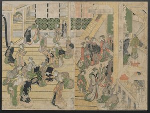 ओगिया सीरो में नए साल का दिन, सीए। 1804. द्वारा कत्सुशिका होकुसाई