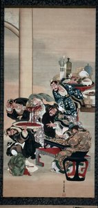 1840 के दशक में गुआनयू की भुजा पर संचालन। द्वारा कत्सुशिका ओइस