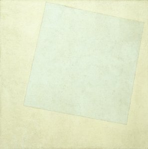 सुपरमैटिस्ट रचना। व्हाइट ऑन व्हाइट, 1918 द्वारा Kazimir Severinovich Malevich