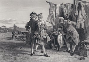 समुद्री डाकू के लिए चित्रण सर वाल्टर स्कॉट द्वारा (उत्कीर्णन) द्वारा कीली गर्दन की लहर